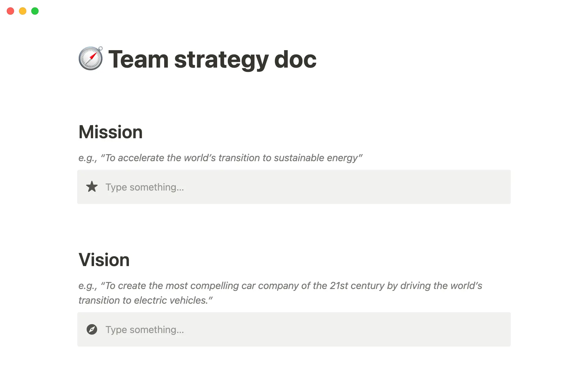Dale forma a tu trabajo a través de una misión y una visión de equipo claramente articuladas.