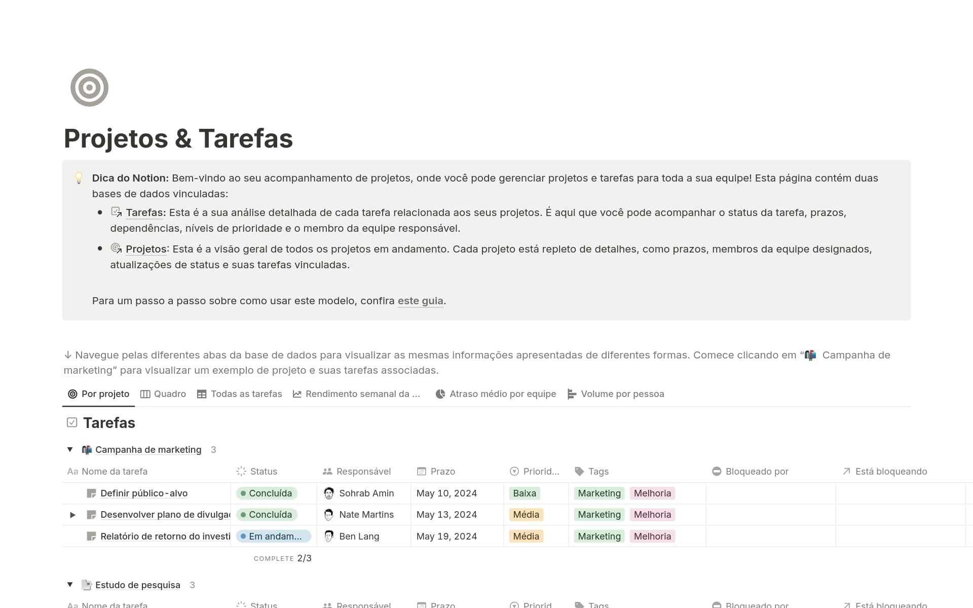Imagem da coleção top-10-free-task-progress-chart-templates-in-notion